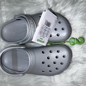 CROCS Light Gray Water Shoes with Ventilation and Comfortable Footbed